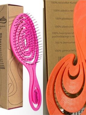 Ninabella Detangler Hair Brush NEW IN BOX Choose Coral color or Hot Punk color.